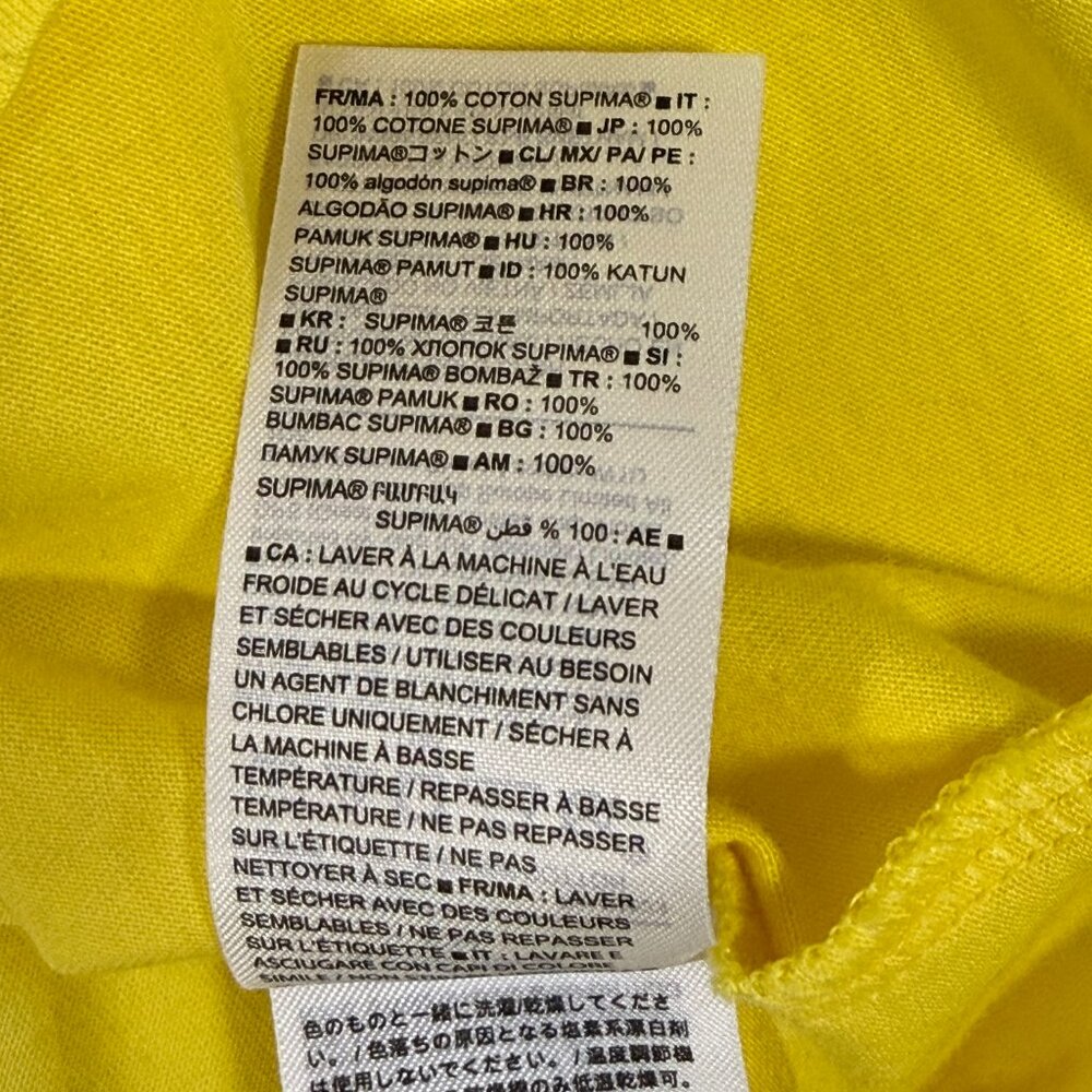 Puff Sleeve Banana Republic Yellow Supima Cotton T-Shirt Size‎ S Small - Picture 8 of 10